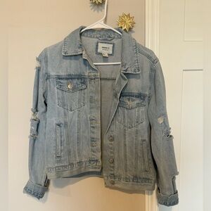 Womens Distressed Jean Jacket
